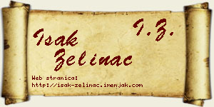 Isak Zelinac vizit kartica
